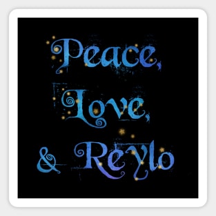 Peace, Love, & Reylo (Starry Night) Magnet